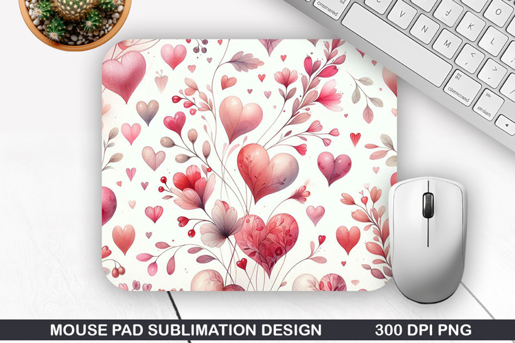 Mouse Pad Sublimation, Valentine Mouse Pad PNG
