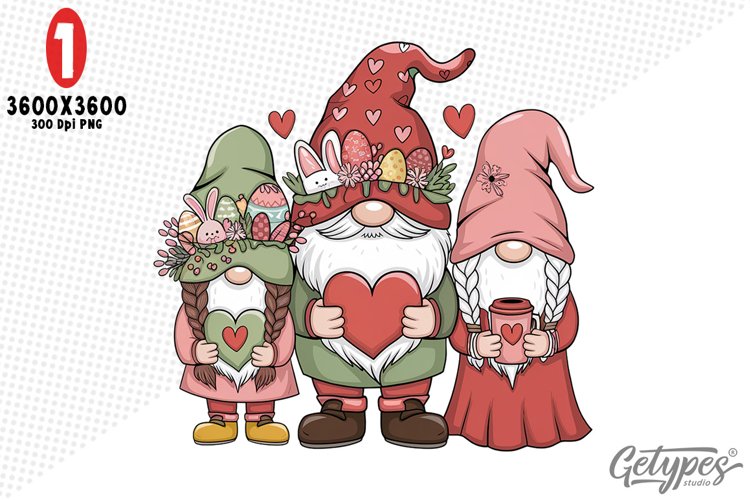 Valentine Gnome Clipart