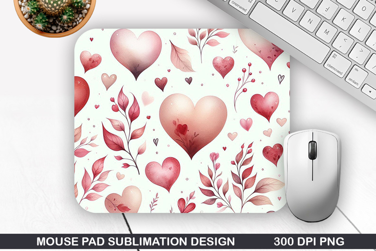 Mouse Pad Sublimation, Valentine Mouse Pad PNG