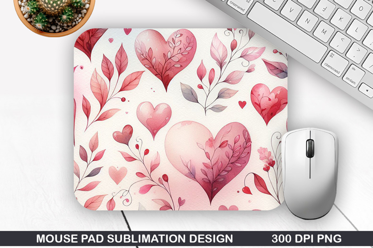 Mouse Pad Sublimation, Valentine Mouse Pad PNG