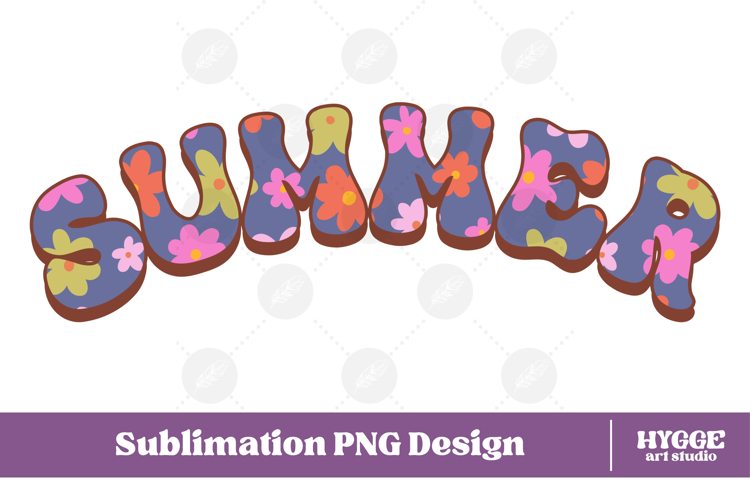 Floral Summer Png Retro Flowers Sublimation Daisy Daisies