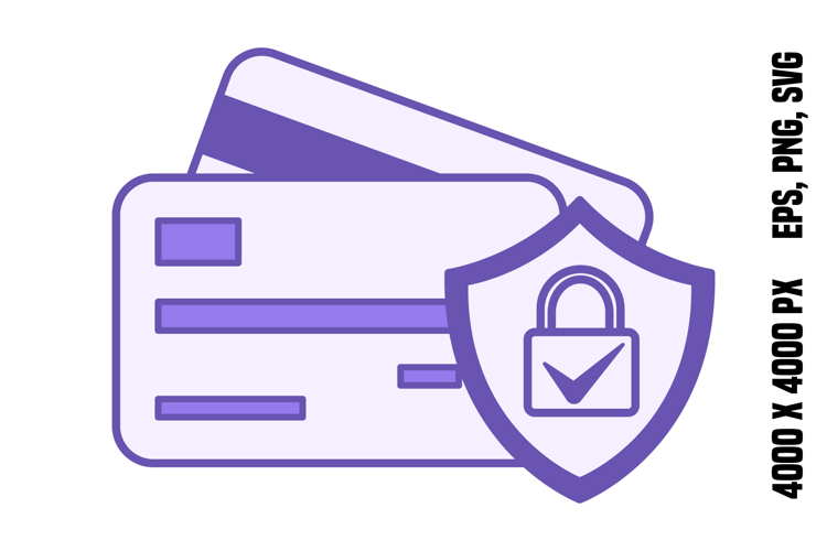 Colored Secured Payment Icon