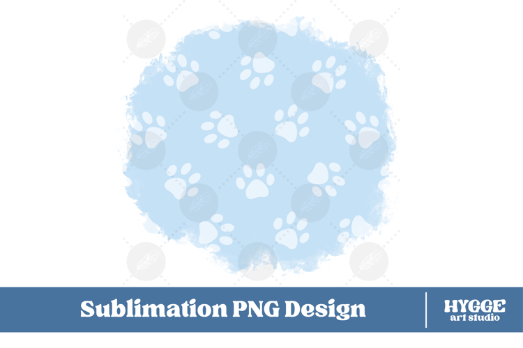 American 4th of July Cat Dog Paw Background Png Sublimation