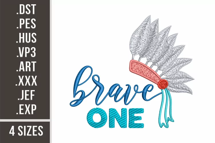 Brave One | Embroidery Design