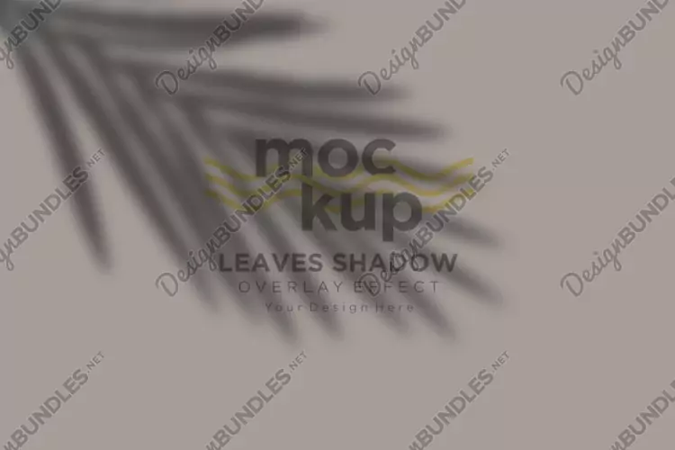 Leaves Shadow Overlay Effect Mockup