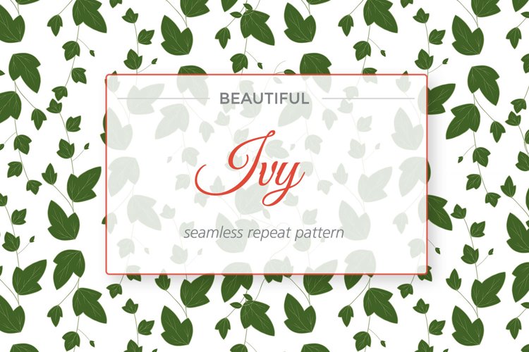 Ivy Botanical Seamless Repeat example image 1