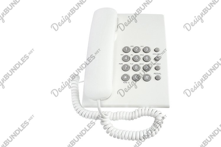 Stock Photo - Telephone on a white background. example image 1