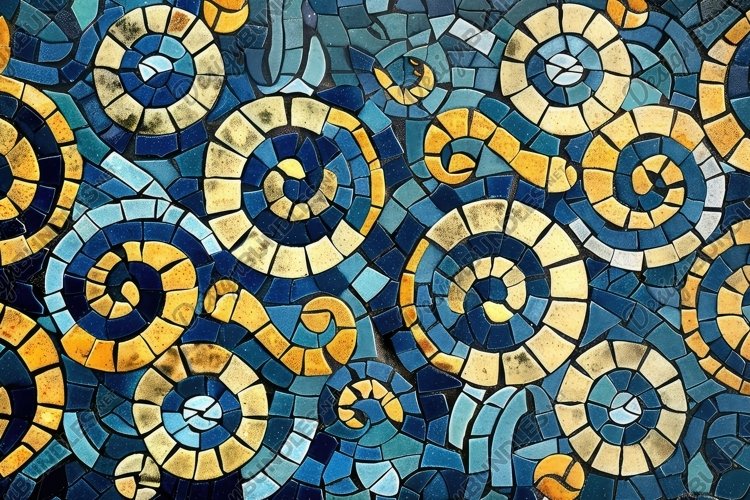 Mosaic Pattern Background Wallpaper