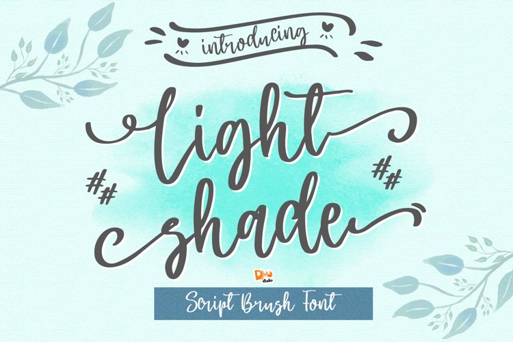 Light Shade - Beauty Script Brush Font example image 1