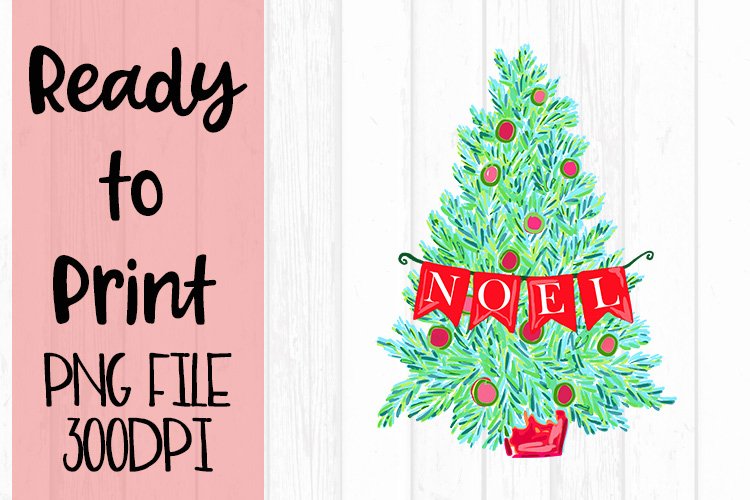 Noel Tea Towel Ready to Print example image 1