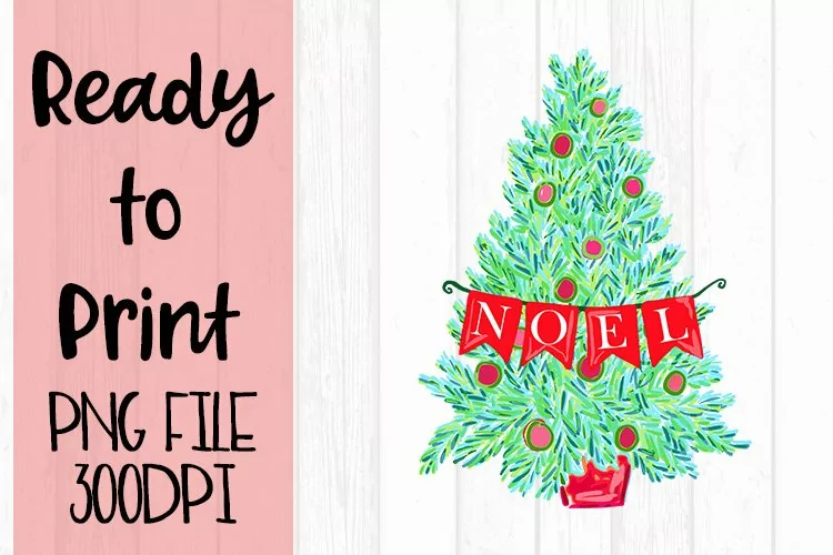Noel Tea Towel Ready to Print