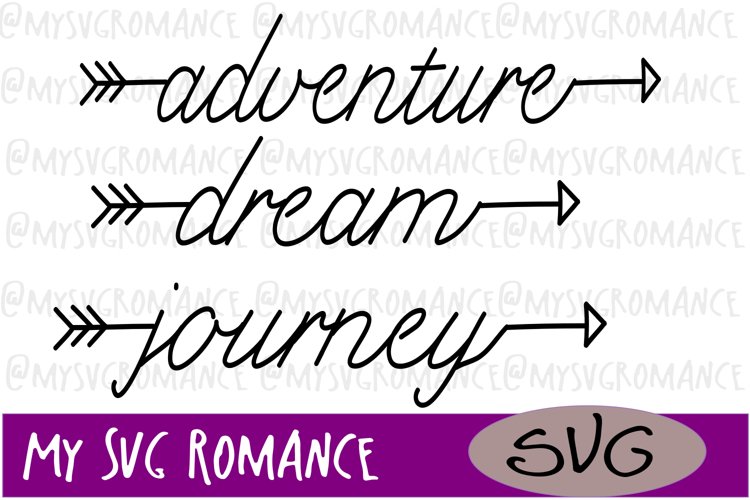 Download Word Arrow Set Adventure Dream Journey Svg Cut File 161509 Svgs Design Bundles