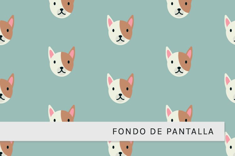 Patron Con Cabezas de Perros example image 1
