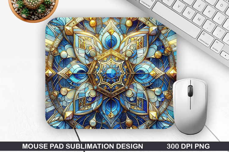 Snowflakes Mouse Pad Sublimation, Christmas Mouse Pad PNG