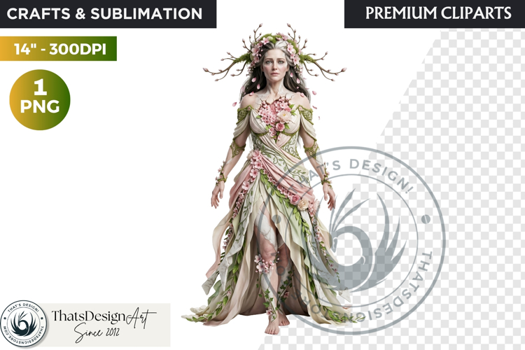 The Vernal Rebirth Dark Fantasy Spring Clipart