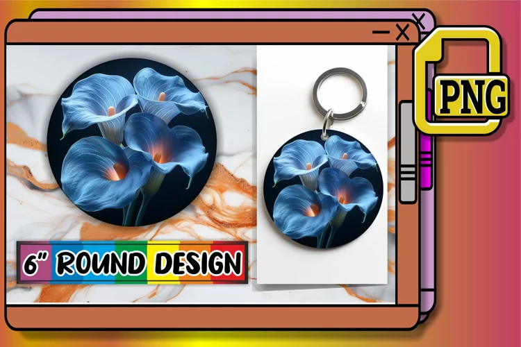 Blossom Bonanza Sublimation - Keychain & Car Coaster