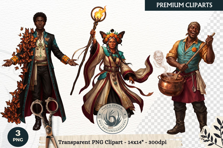 The Marigold Veil Day of the Dead Fantasy RPG Clipart