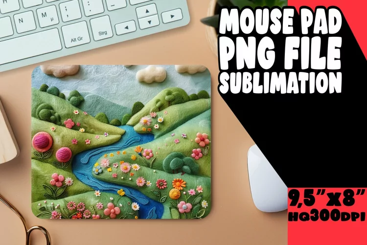 Lively 3D Landscape Mouse Pad for Sublimation