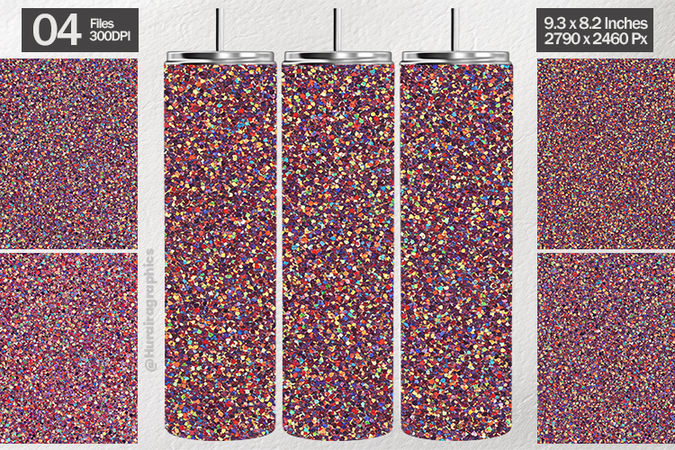 Multiple Glitter Tumbler Wrap| Tumbler Sublimation