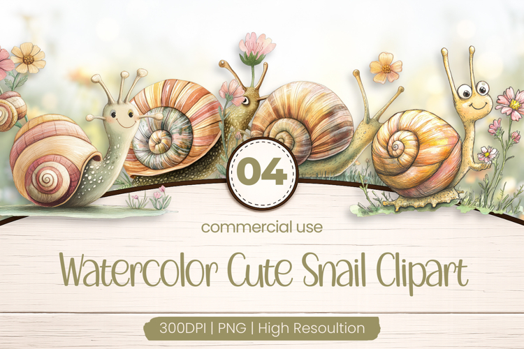 Cute Snail Clipart Image 2
