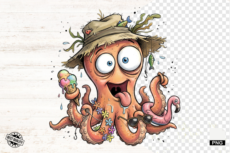 Octopus Cartoon Image 11