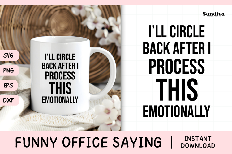 Funny Office Saying SVG | Ill Circle Back