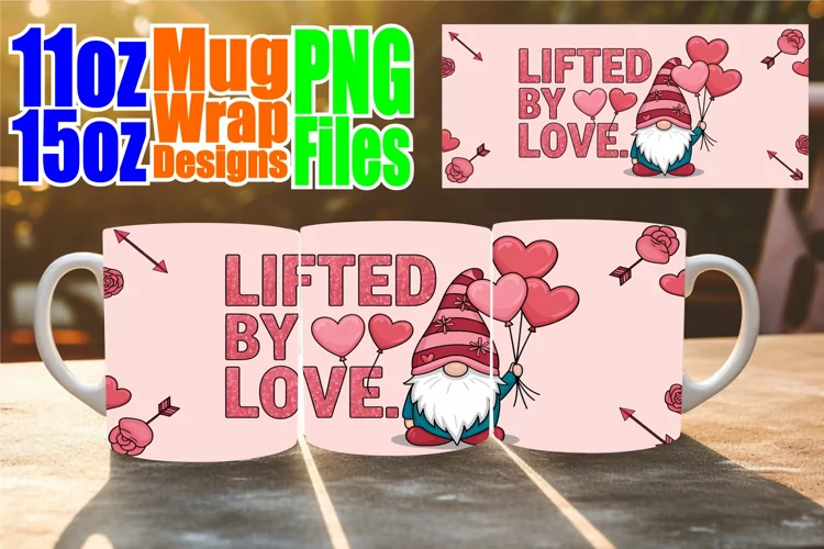 Vibrant escapes 11oz 15oz sublimation wrap, Valentines
