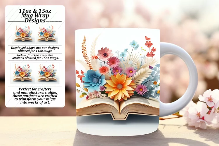 Bookish Blooms Mug Wrap Collection