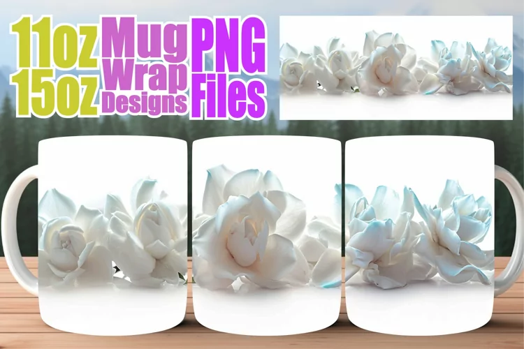 Dreamy Petal Mug: Spring Sublimation Design