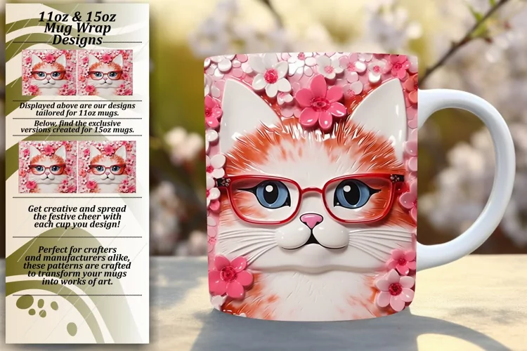 Vibrant Whiskered Charm: Colorful Sublimation Delights