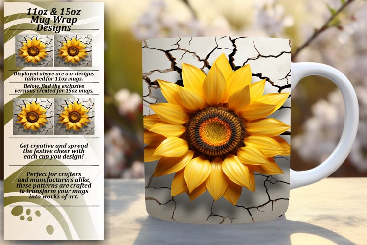 Spring Floral Wall 3D Sublimation Mug