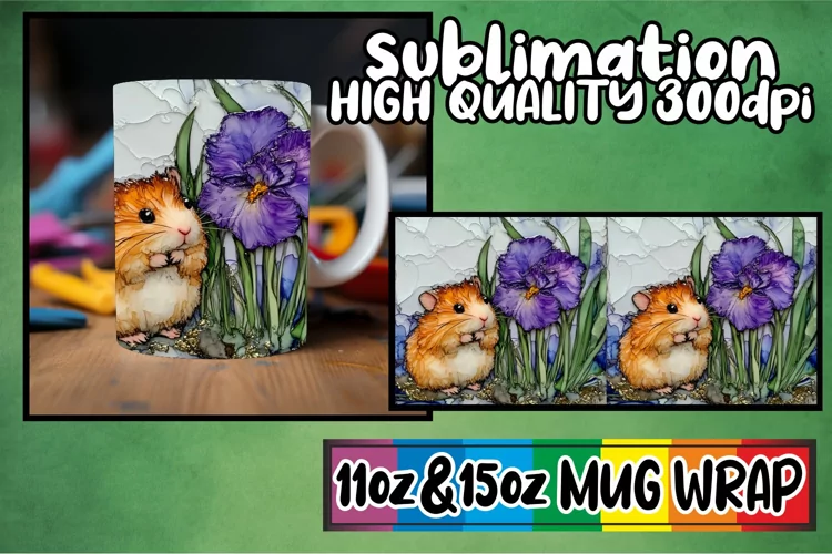 Serene vibes 11oz 15oz sublimation wrap, Animals