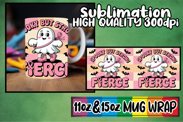 Cozy mornings 11oz 15oz mug wrap, Ghost Cancer