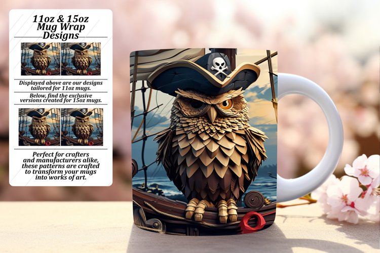 Charming Spring Owl Sublimation example image 1
