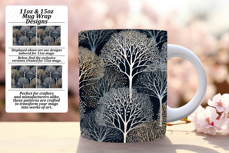 Festive Mug Wrap - Christmas Tree Delight example image 1