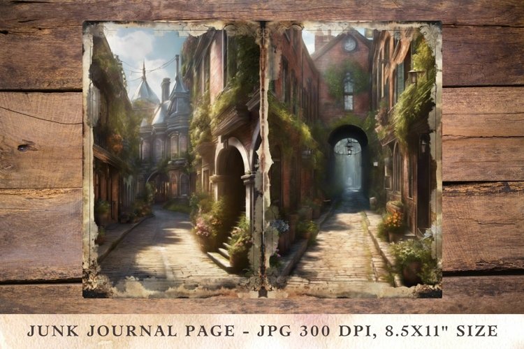 Printable Junk Journal Pages old town 15