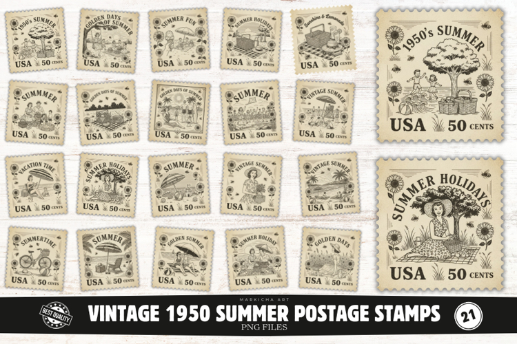 Postage Stamp Clipart Image 6