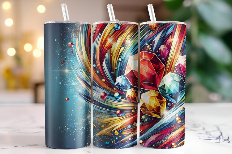Gemstones Tumbler Wrap | Sublimation | Tumblers