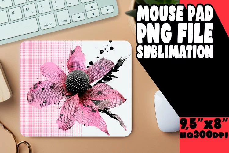 Bloom-themed Mouse Pad Sublimation