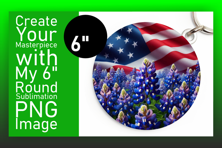 Stylish Circle PNG for Coaster Design , USA Flag
