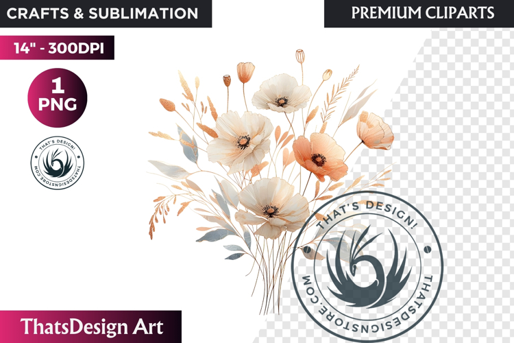 Rose Gold Pink flowers Clipart, Abstract Flowers Wedding PNG