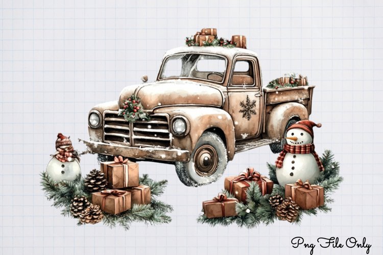 White Rustic Christmas Clipart PNG example image 1