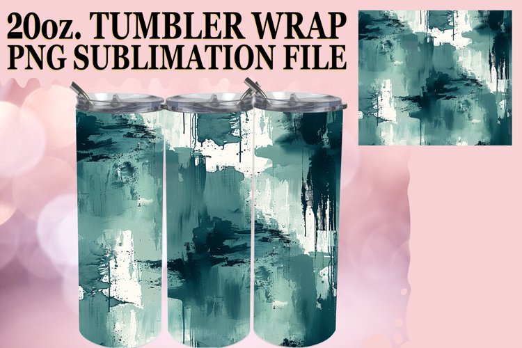 Vibrant Splash Pattern Tumbler Wrap 20oz example image 1