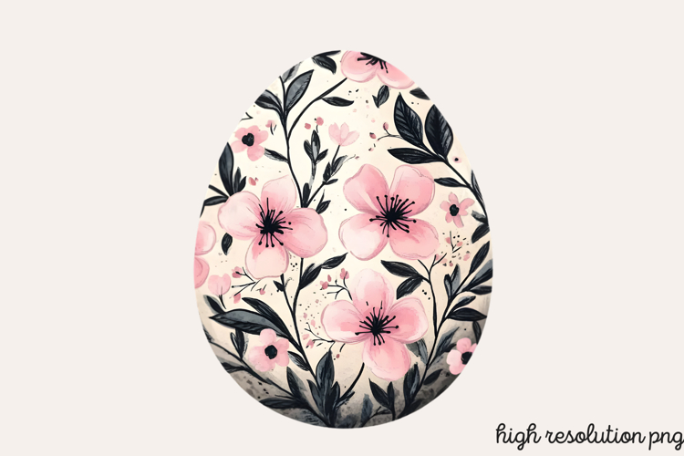 Black Pink Easter Clipart PNG