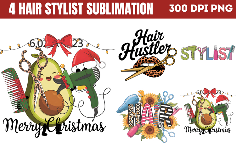 Hair Stylist Sublimation PNG