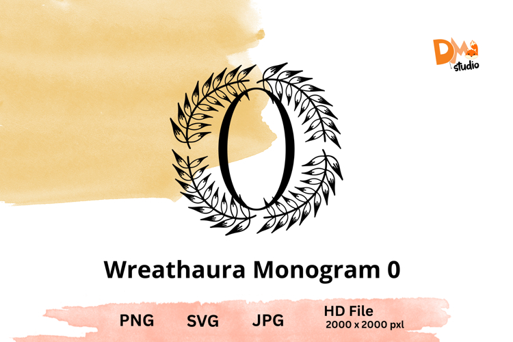 Wreath Monogram SVGs Image 22