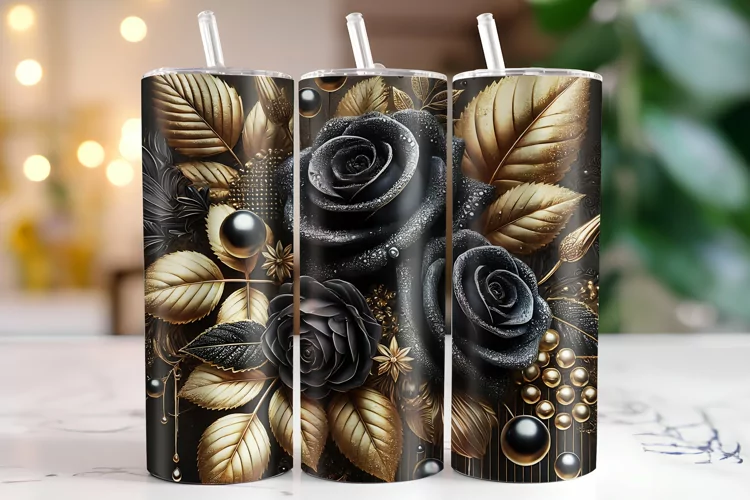 Flowers Tumbler Wrap | Sublimation | Tumblers