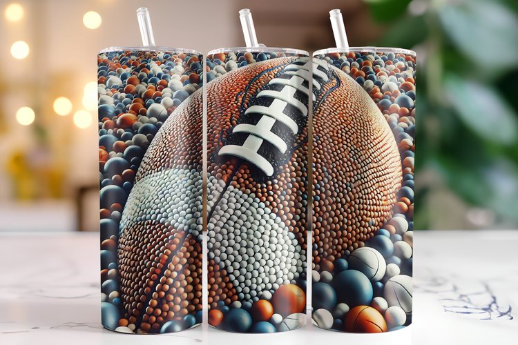 Football Tumbler Wrap | Sublimation | Tumblers