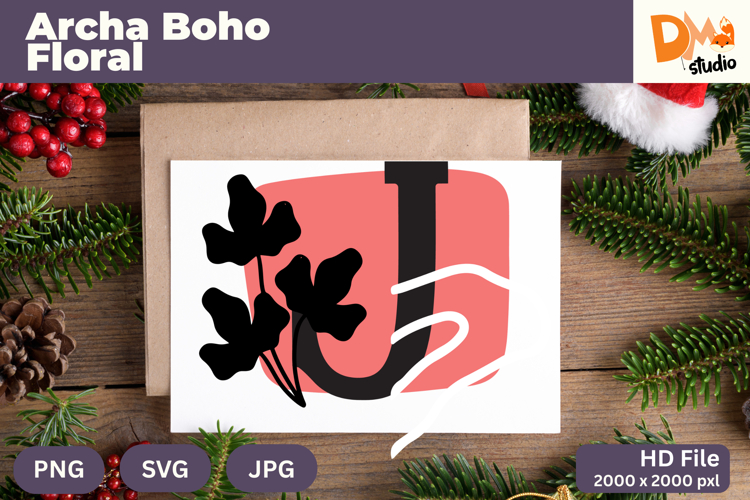 Boho Floral Svg Image 13