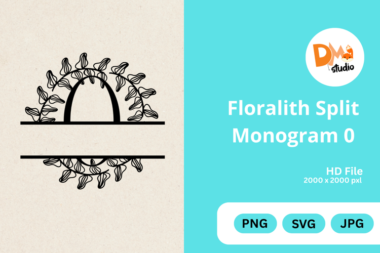 Floralith Split Monogram